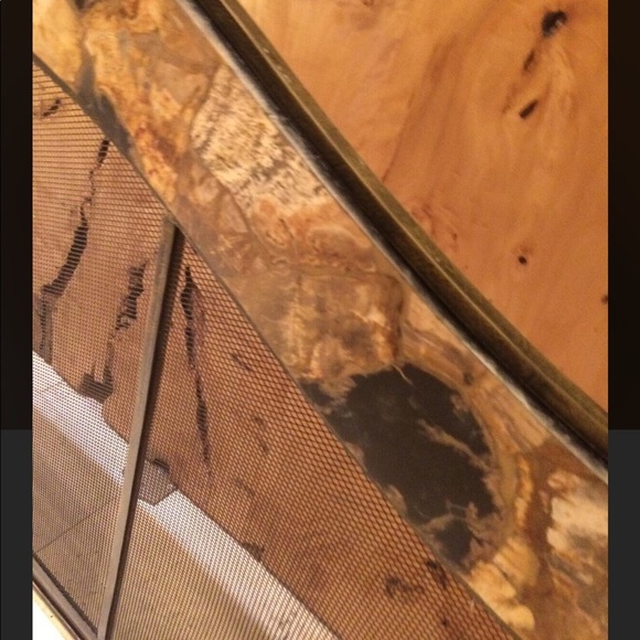Stunning Gorgeous Petrified Wood Firescreen! NWT! - Picture 4 of 8